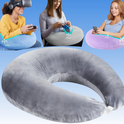 Byeache™ U-Shaped Crochet & Gaming Lap Pillow (Ergonomic Arm Rest)