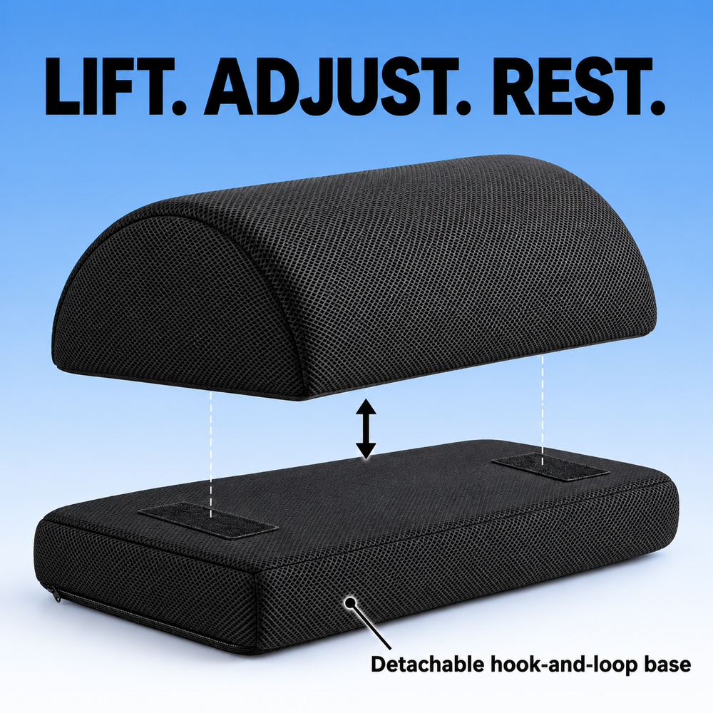 Byeache™ Adjustable Foam Footrest