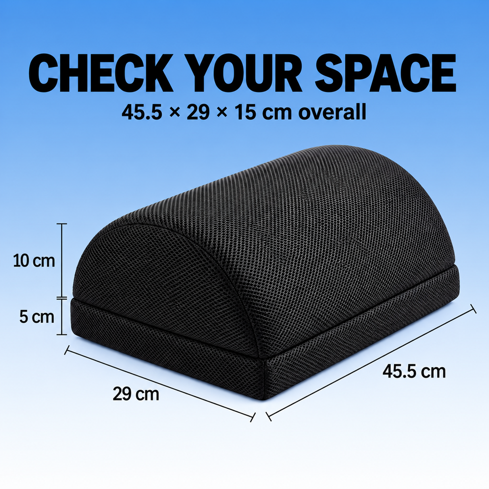 Byeache™ Adjustable Foam Footrest
