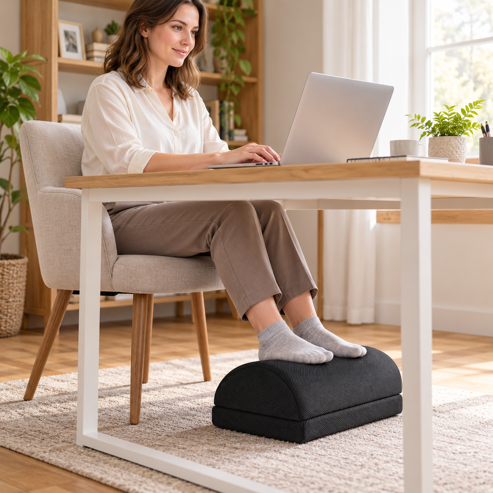 Byeache™ Adjustable Foam Footrest