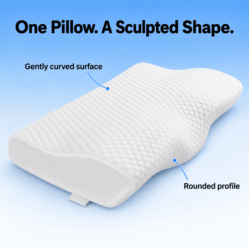 Byeache™ Orthopedic Pillow for Neck Pain Relief