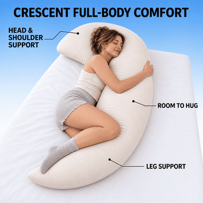 Byeache™ Cescent Pregnancy Pillow