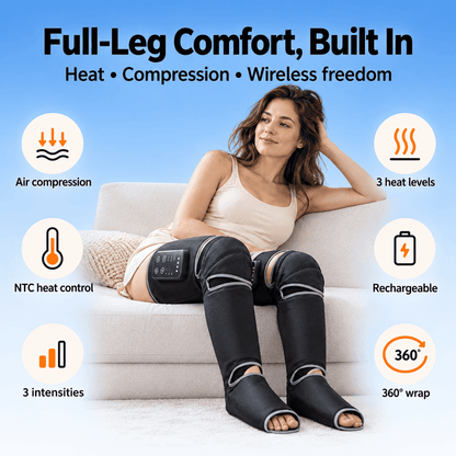 Byeache™ Full-Leg Air Compression Massager with Heat