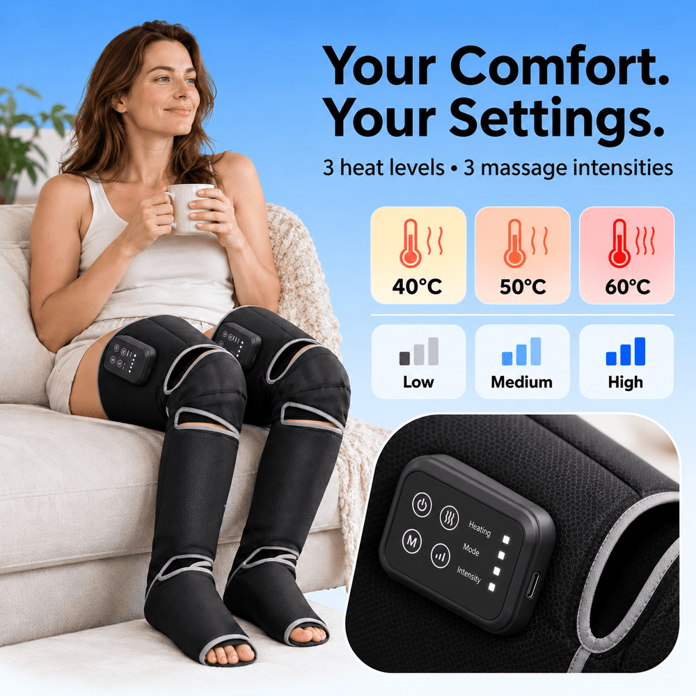 Byeache™ Full-Leg Air Compression Massager with Heat