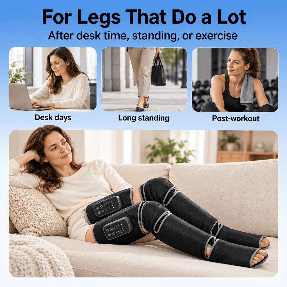 Byeache™ Full-Leg Air Compression Massager with Heat