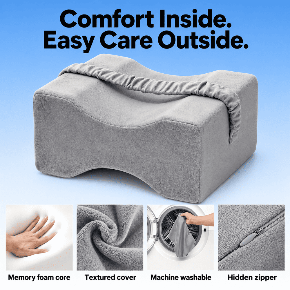 Byeache™ Knee Pillow for Side Sleepers