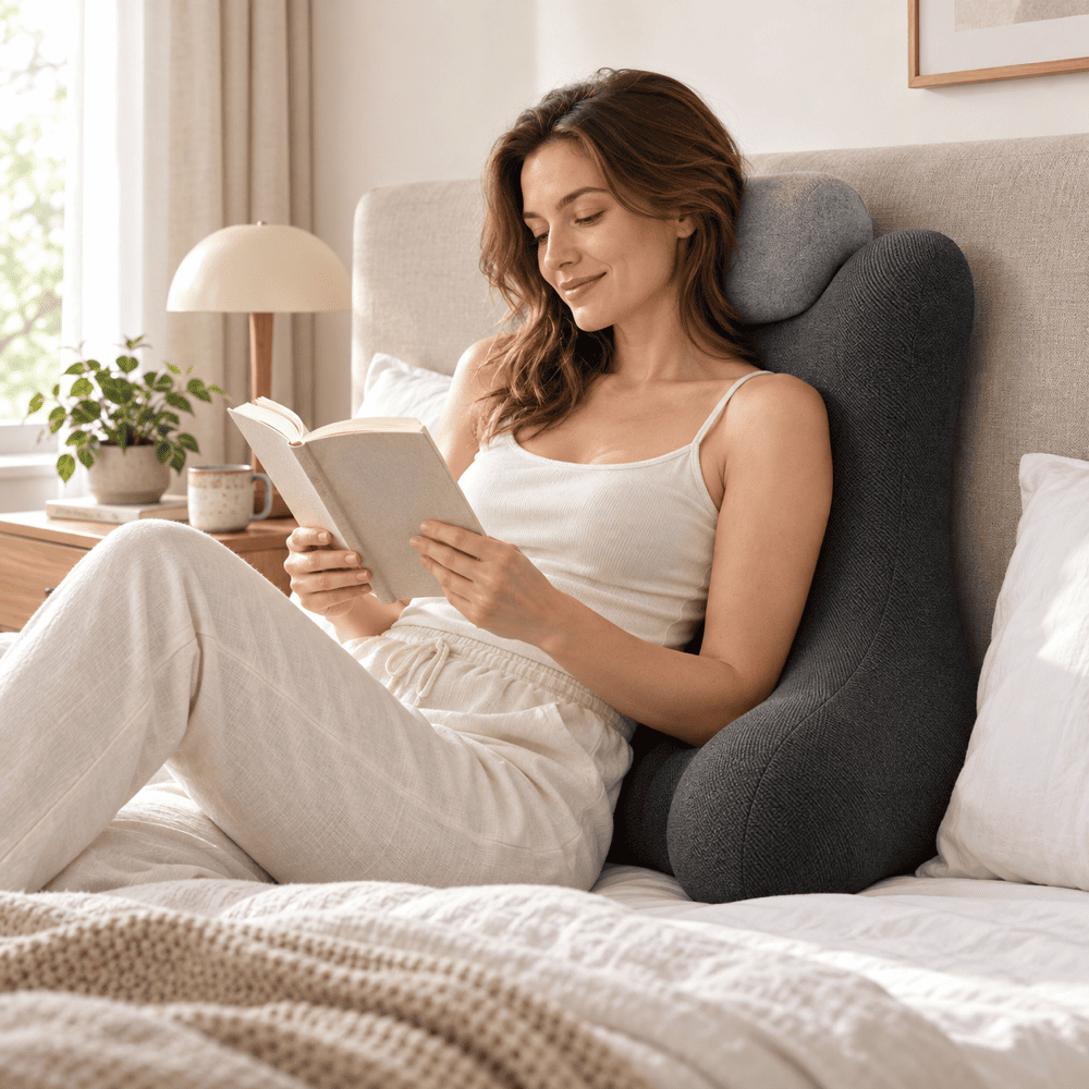 Byeache™ Headboard Backrest Wedge Pillow Bedroom Reading