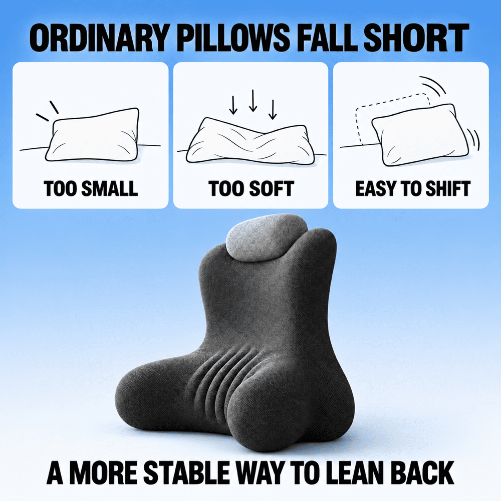 Byeache™ Headboard Backrest Wedge Pillow Bedroom Reading