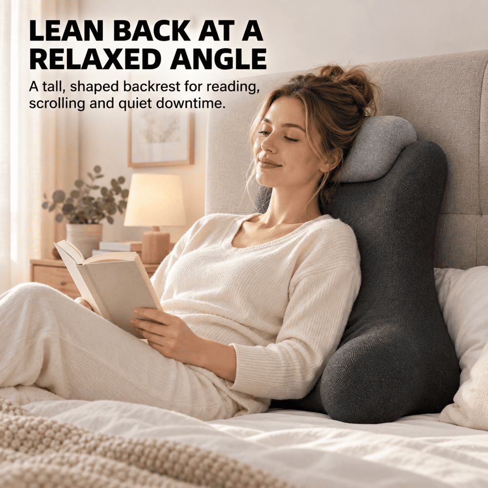 Byeache™ Headboard Backrest Wedge Pillow Bedroom Reading