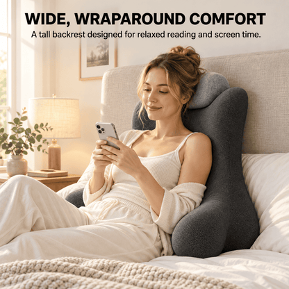 Byeache™ Headboard Backrest Wedge Pillow Bedroom Reading