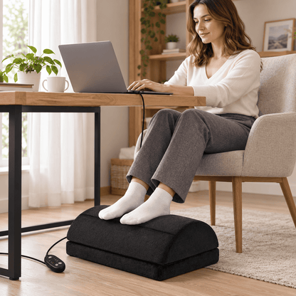 Byeache Double-Layer Heated Footrest