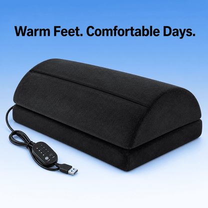 Byeache Double-Layer Heated Footrest