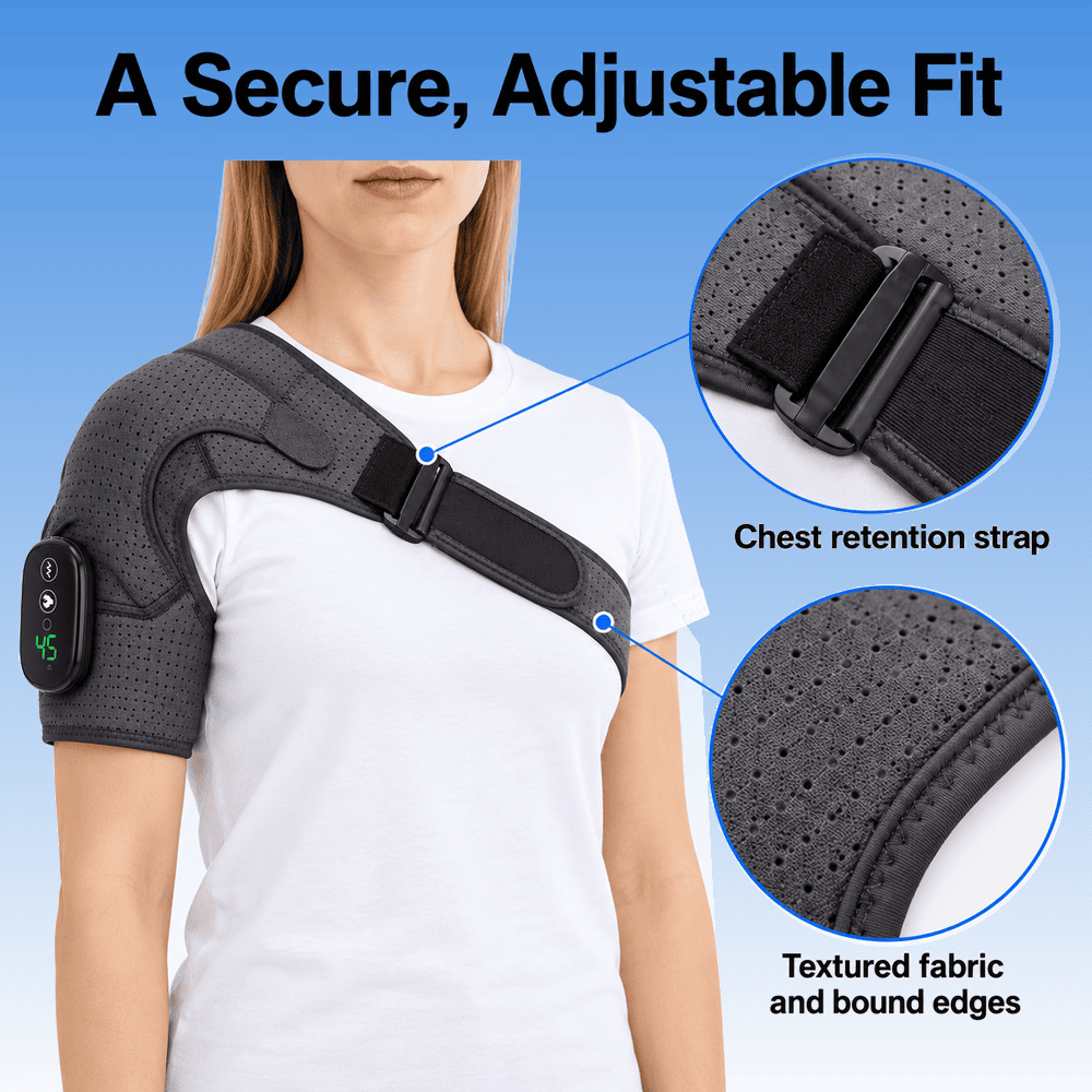Byeache™ Cordless Heated Shoulder Wrap with Vibration