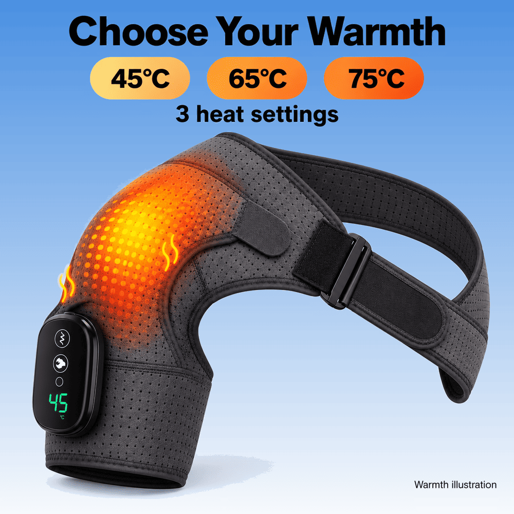 Byeache™ Cordless Heated Shoulder Wrap with Vibration