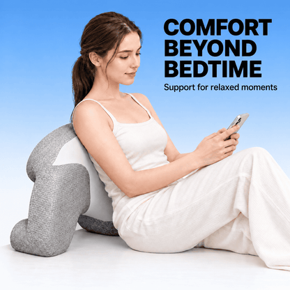 Byeache™ Contoured Memory Foam Pillow with Arm Channels
