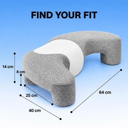 Byeache™ Contoured Memory Foam Pillow with Arm Channels