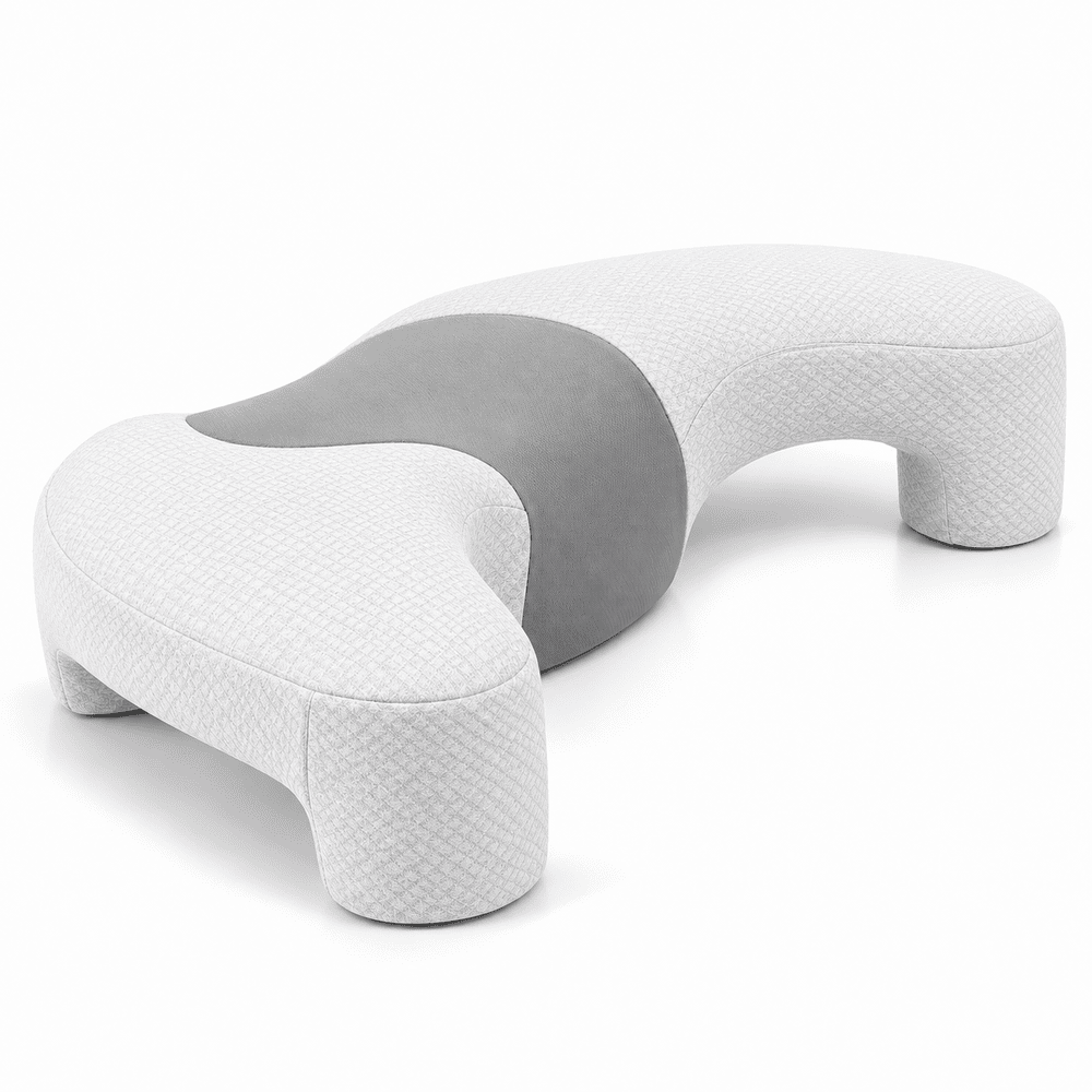 Byeache™ Contoured Memory Foam Pillow with Arm Channels