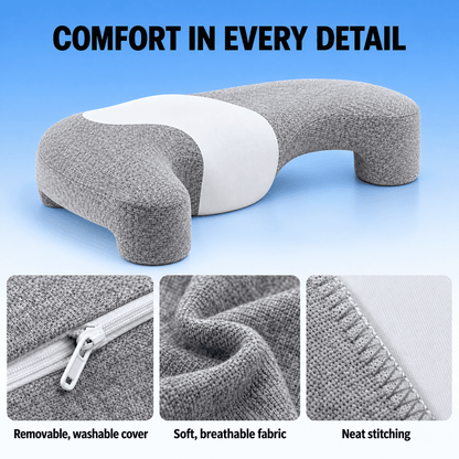 Byeache™ Contoured Memory Foam Pillow with Arm Channels