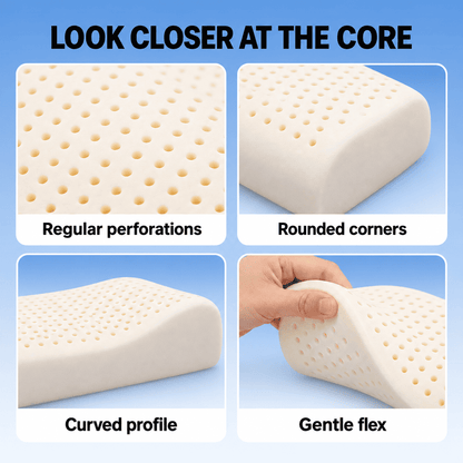 ByeAche™ Ultra-Slim Natural Latex Neck Pillow – Soft, Supportive & Resilient