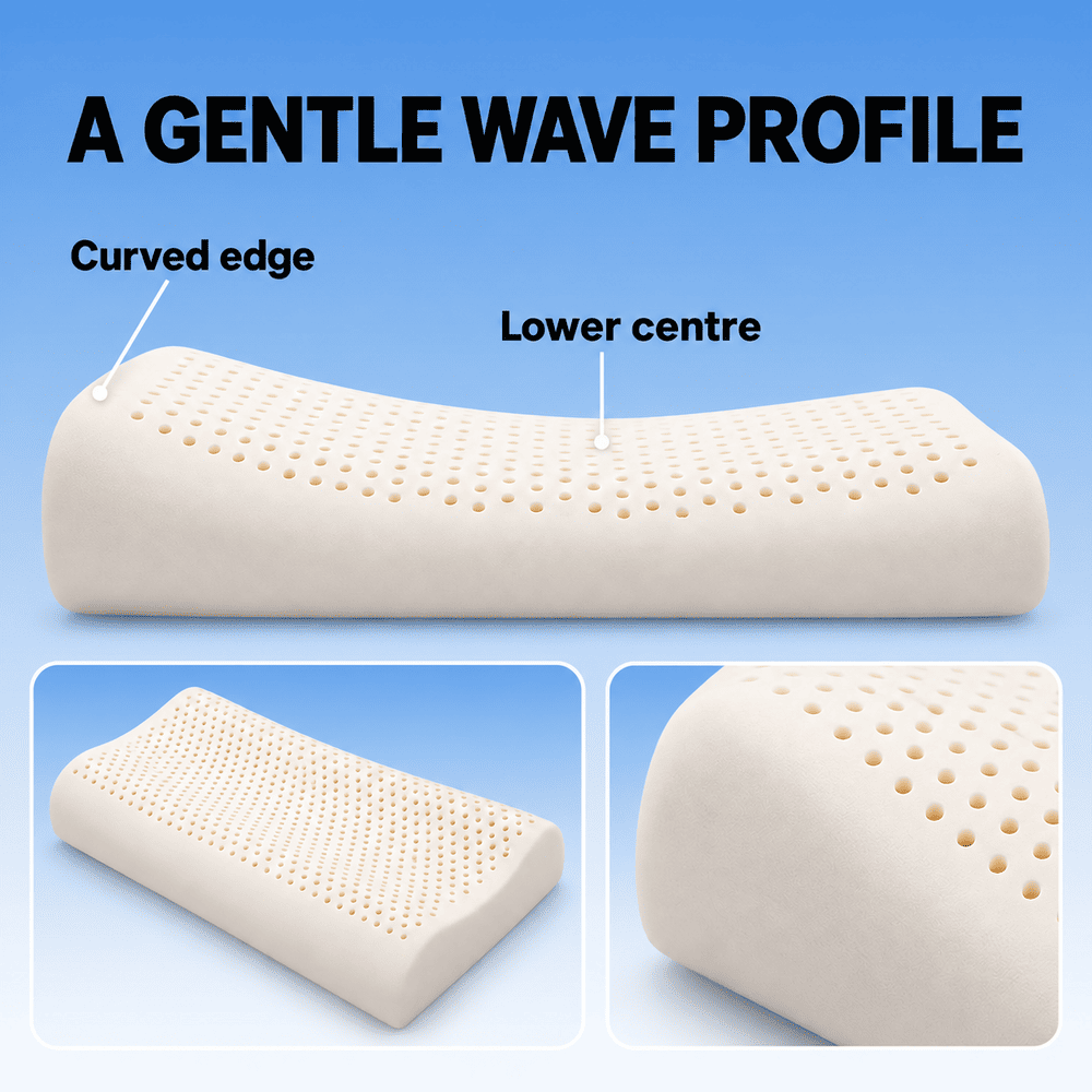 ByeAche™ Ultra-Slim Natural Latex Neck Pillow – Soft, Supportive & Resilient