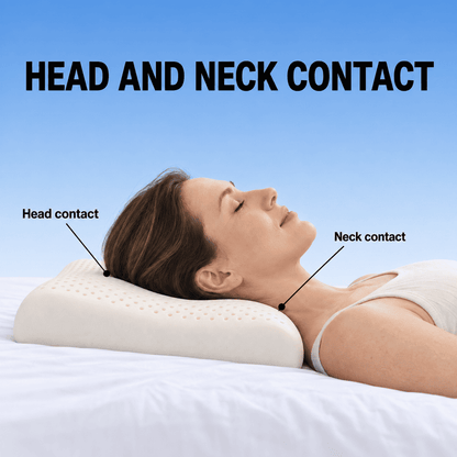 ByeAche™ Ultra-Slim Natural Latex Neck Pillow – Soft, Supportive & Resilient