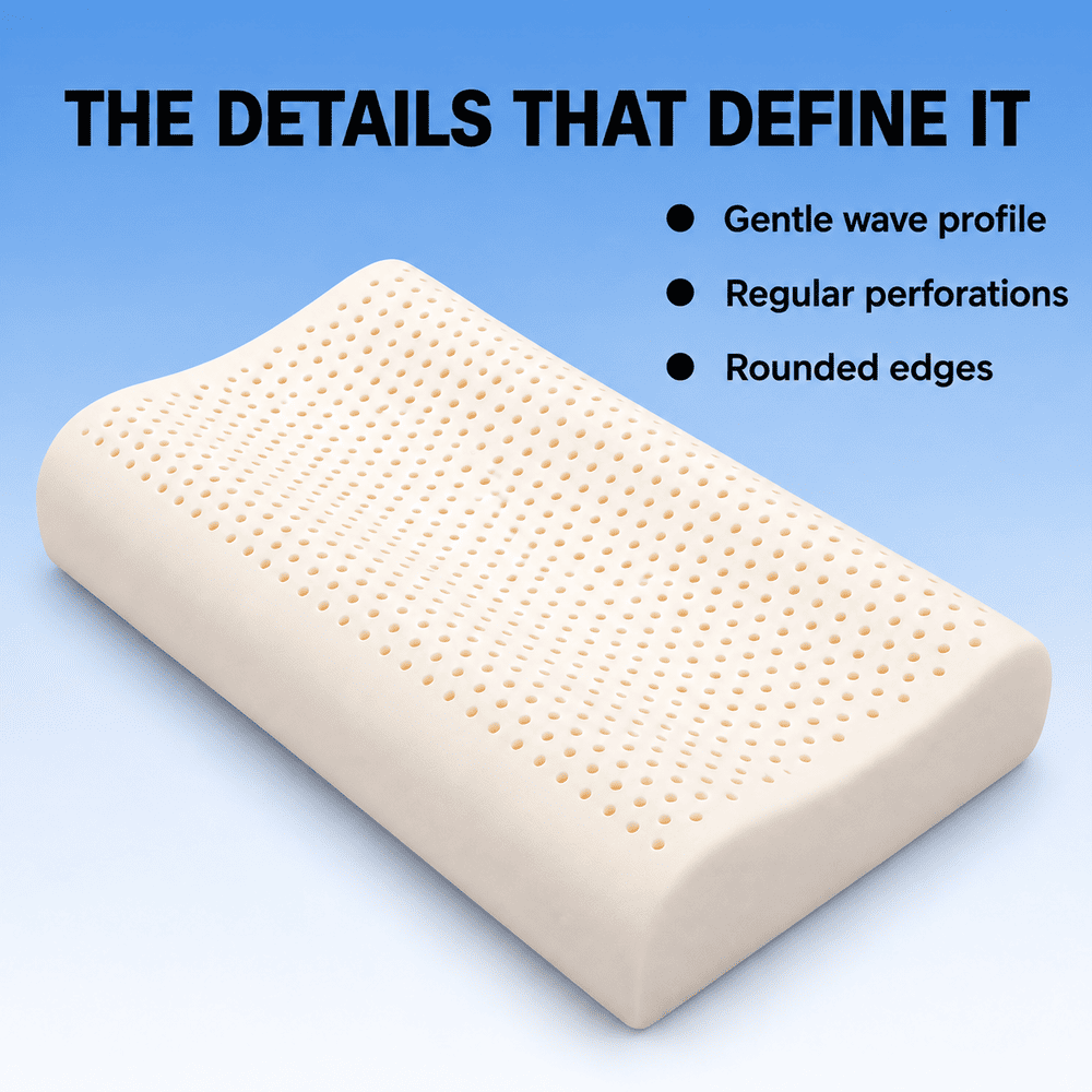 ByeAche™ Ultra-Slim Natural Latex Neck Pillow – Soft, Supportive & Resilient