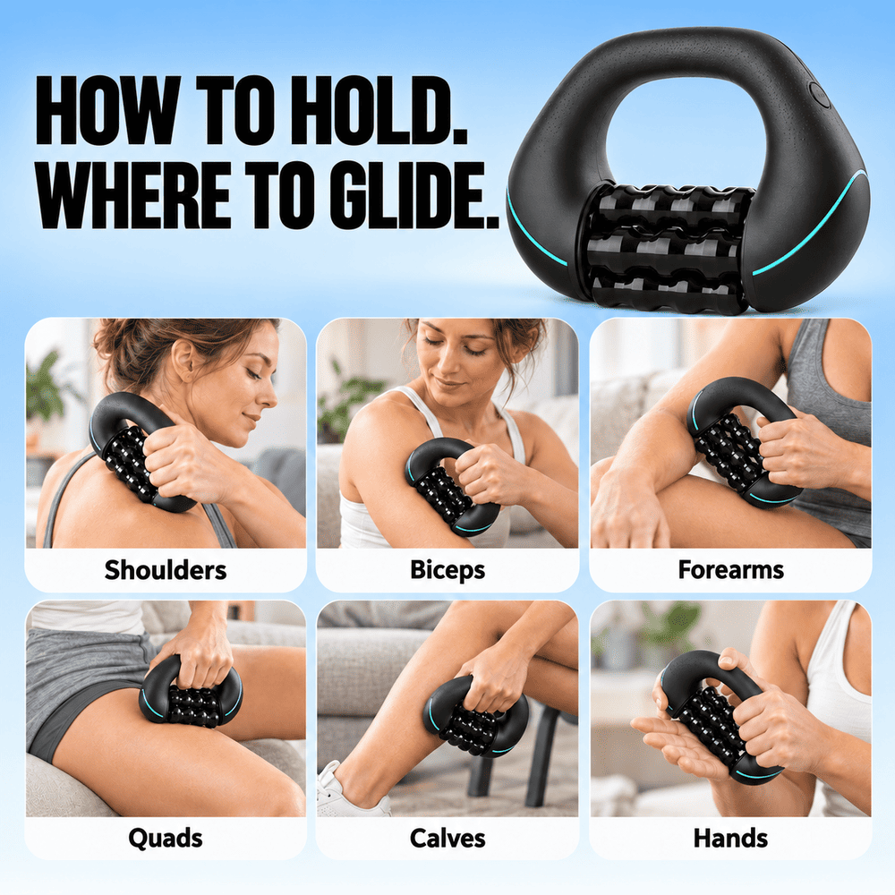 Byeache™ Rechargeable Handheld Roller Massager