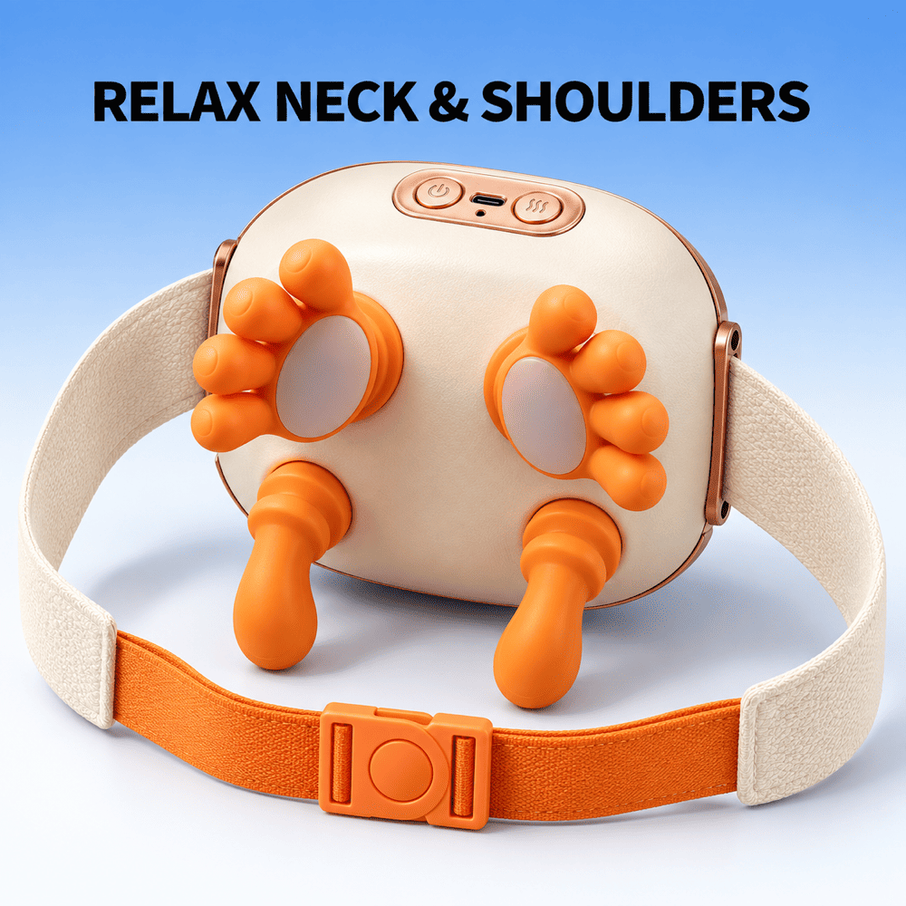 Byeache™ Wearable Neck and Shoulder Massager with Heat