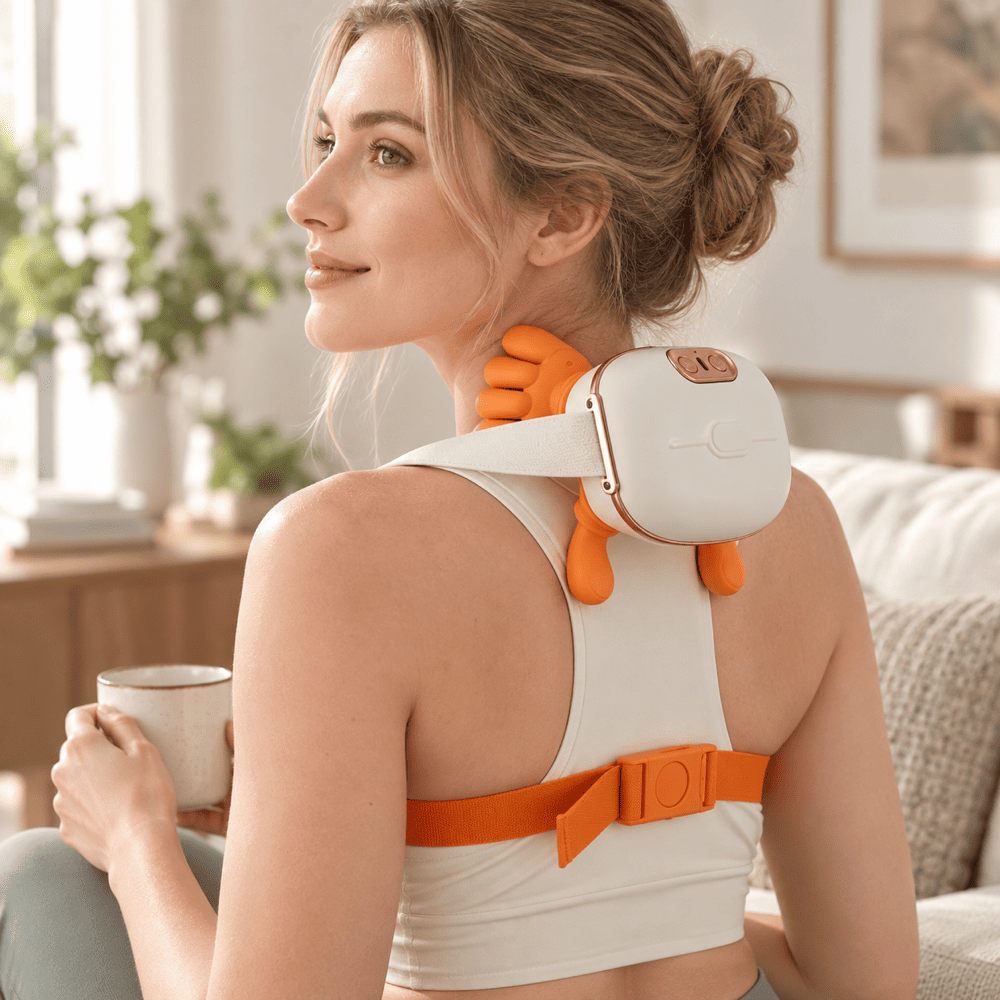 Byeache™ Wearable Neck and Shoulder Massager with Heat