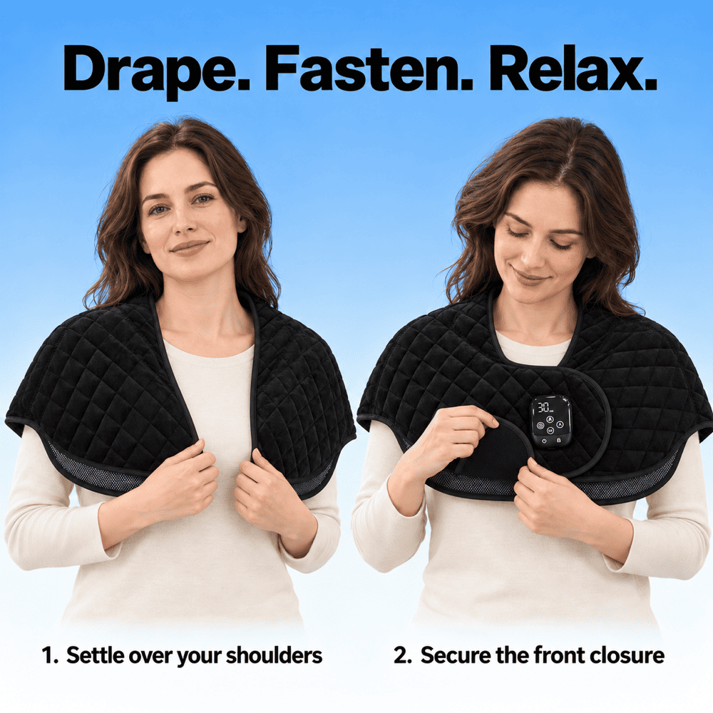 Byeache™ Red Light Heated Shoulder Massage Wrap